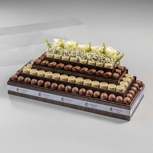 Black Acrylic Stand with "Alhamdulillah Ala Salama" Print